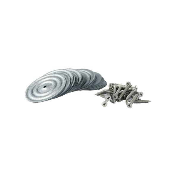 Dakparker verzinkt trompetkop 4,8 x 60mm + verdeelplaatje per 5 stuks
